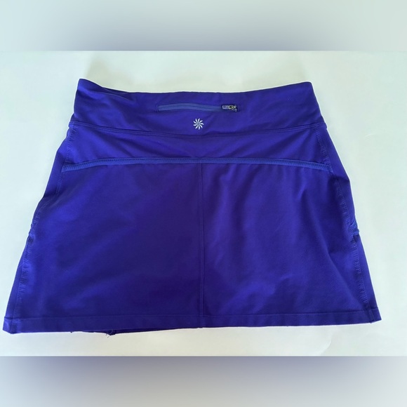 Athleta Tennis Skort Side Pleats Royal Blue Size Medium - Picture 2 of 7